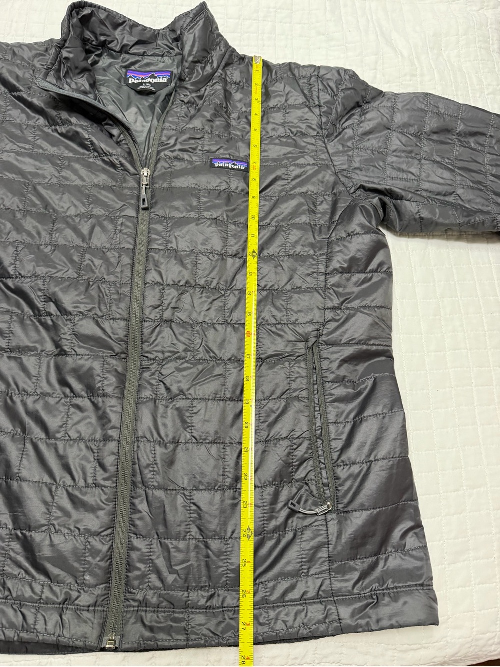 Patagonia Men’s Large Nano Puff Full Zip Jacket Gray - Picture 6 of 12